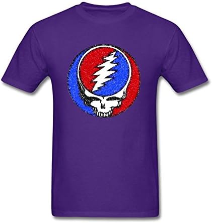 Liuliu Men's Grateful Dead Bertha 1977 Logo Short Sleeve T-Shirt