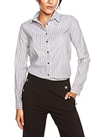 CALLISTO PARIS Camisa Mujer (Blanco / Gris Claro)