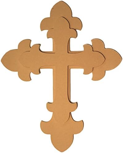 Custom WoodWorks - 17" Unfinished Stack-able Wooden Wall Crosses