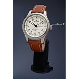 Fortis B-42 Flieger Day Date 42mm Watch - Opaline Dial, Brown Leather Strap 645.10.12L08 by Fortis
