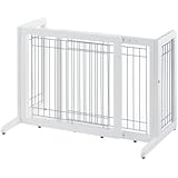 Richell Freestanding Pet Gate, Small, Origami White