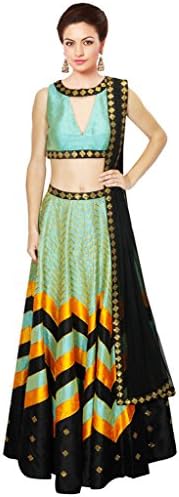 Traditional and Designer lehenga Choli By KMOZI (Navratri Special) (Turquoise)