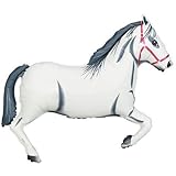 White Horse 43 Inch Huge Super Shaped Mylar Balloon