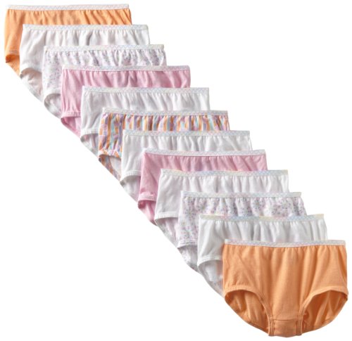 Fruit of the Loom Girls' Brief, Wardrobe, 12 pk-Multicolor