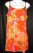 Contessa Di Roma Chemise with Matching String Bikini - Orange Floral