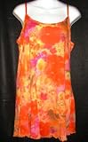Contessa Di Roma Chemise with Matching String Bikini - Orange Floral