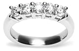 Platinum 5-Stone Diamond Band (1 cttw, G-H Color, VS2-SI1 Clarity)