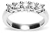 Platinum 5-Stone Diamond Band (1 cttw, G-H Color, VS2-SI1 Clarity)