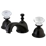 Kingston Brass KS3965WCL Celebrity 8-Inch Widespread Lavatory Faucet, Oil Rubbed Bronze