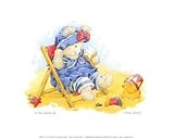 On the Beach, III by Sarah Bengry. Size 8.16 inches width by 6.28 inches height. High Quality Art Poster Print