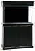 Clear-for-Life Rectangle 65 Gallon Acrylic Aquarium (Black) w/ ES Black MDF Stand & Canopy
