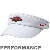 Arkansas Razorbacks : Nike Arkansas Razorbacks White 2010 Coaches Performance Adjustable Visor