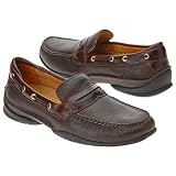 Gold River Dark Brown Deerskin Penny Loafer