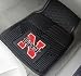Nebraska Huskers Heavy Duty 2-Piece Vinyl Car Mats