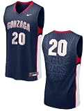 Nike Gonzaga Bulldogs 20 Blue Basketball Jersey