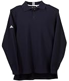 Adidas ClimaLite Men's Long-Sleeve Reflex Pique Polo. A56