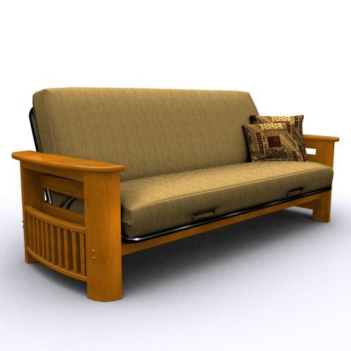 Portofino Futon Frame Size-Color Honey Oak