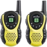 Enlarge toy image: Binatone Latitude 100 Twin Walkie Talkie - Yellow/Black - school time children learning and fun