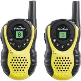 Binatone Latitude 100 Twin Walkie Talkie - Yellow/Black