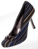 NAUGHTY MONKEY Ball And Chain Womens Shoes Blue/Beige/Tan High Heels Pumps