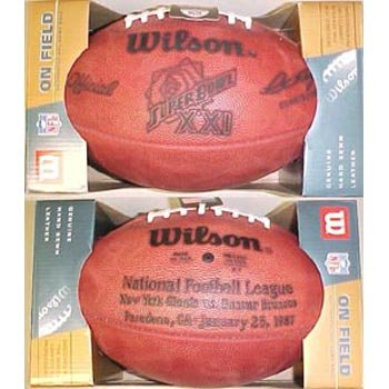 Super Bowl 21 XXI Wilson Official NFL Game Football