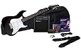Silvertone Revolver Electric Guitar Pack, Black - SS11PK-BK