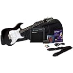 SAVE $14.45 - Silvertone Revolver Electric Guitar Pack, Black - SS11PK-BK $155.54