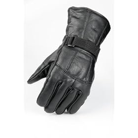 Raider Black Medium Leather Motorcycle Riding Glove