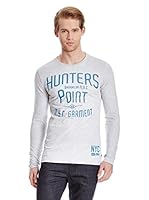 Broadway NYC Camiseta Manga Larga Calix (Gris Claro)