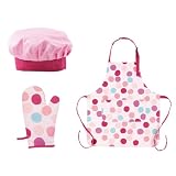 Ciroa Miniamo Cupcakes 3 Piece Chefs Set with Hat, Apron & Oven Mitt in a Acetate Display Pack  from Ciroa