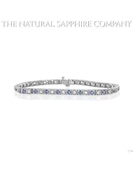 2.00ct. Natural Blue and 2.00ct. white Sapphire Bracelet.