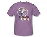 Black Canary Black Canary Adult S/S T-shirt in Lilac by DC Comics