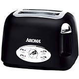 Aroma 2 Slice Toaster-Black