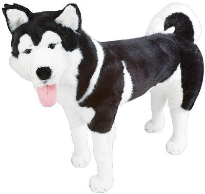Jumbo Plush Husky Dog [Customize with Personalized Collar and/or Fragrance]