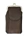Genuine Leather Cigarette Holder with Cellphone Pocket (Brown)