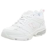 New Balance Women's WX621 Training Shoe,White/Pink,8 B