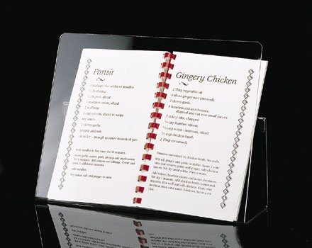 Clear Acrylic Plastic Cookbook Holders