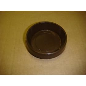 8 X CASTOR CUPS LARGE BROWN FLOOR PROTECTOR GLIDES