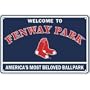 MLB Baseball 12" x 18" Metal Stadium Sign - Boston Red Sox - Fenway Park, America's Most Beloved Ballpark