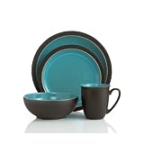 Denby Duets Brown & Turquoise 4-piece Place Setting
