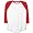 White/scarlet
