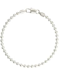 Sterling Silver Italian Pallini Bead Ball Chain Necklaces & Bracelets 4mm Nickel Free, sizes 7 - 30 inch