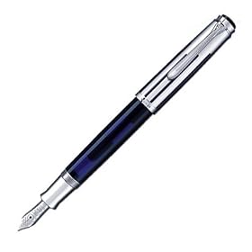 Pelikan 625 Fountain Pens Blue Transparent w  Silver Cap