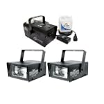Package: Two CHAUVET CH-730 Mini Strobe Lights + H700 Fog Machines