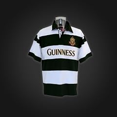 Guinness Green White Striped Rugby