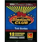 1991 Topps Stadium Club 1 Baseball Card Unopened Hobby Box