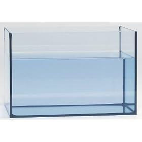 Van Riel - Aquarium en verre �pais avec bords en silicone noir - 52 L