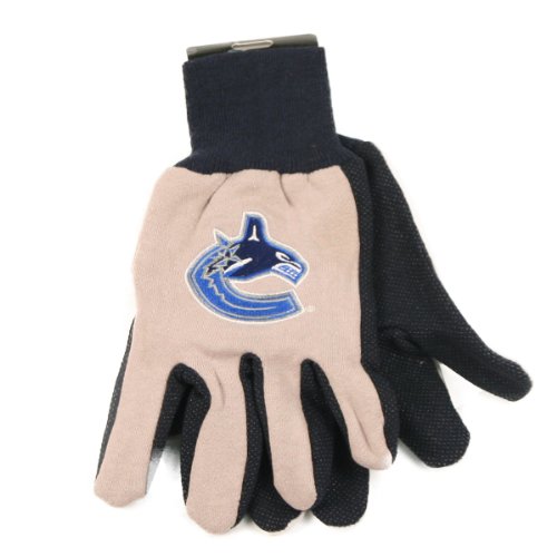 Vancouver Canucks Pink/Black 2-Tone Jersey Gloves