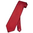 Biagio BAMBOO SILK NeckTie EXTRA LONG Solid DARK RED Men's XL Neck Tie