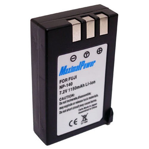 Maximal Power DB FUJ NP-140 Replacement Battery for Fuji Digital Camera/Camcorder (Black)